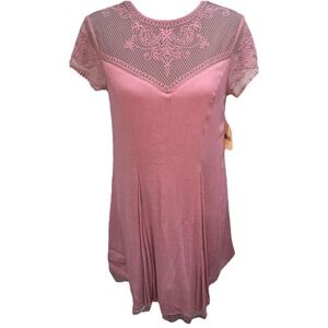 Altard State Dress Women Medium Lavender Nirvana Lace Sleeveless Romantic Summer